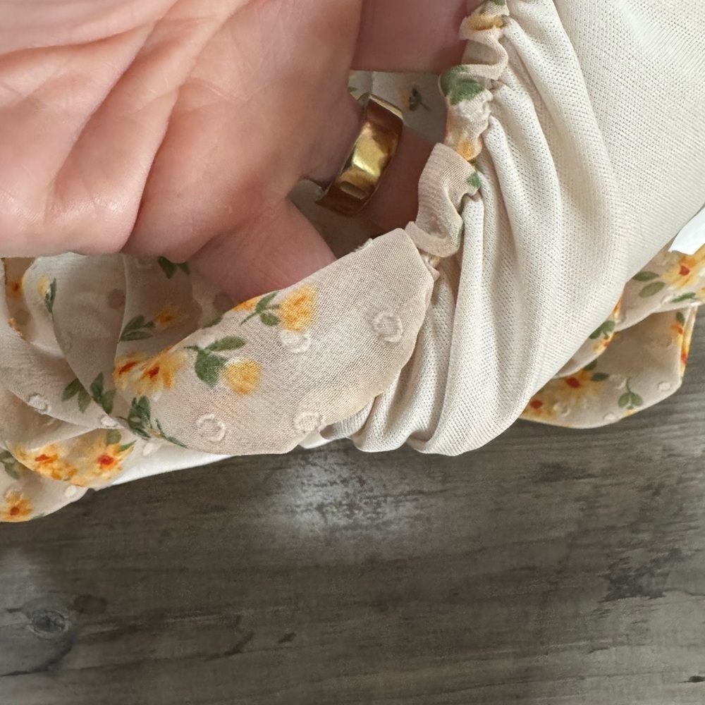 Altar'd State Yellow Floral Top - Picture 7 of 7